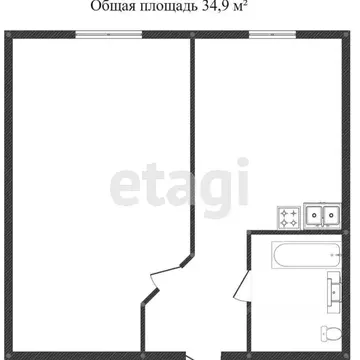 1-к кв. Вологодская область, Вологда Воркутинская ул., 7 (35.0 м)