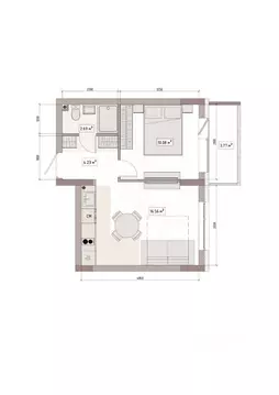 Студия Кемеровская область, Кемерово Уютный Квартал жилой комплекс ...