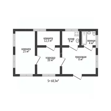 Дом в Брянская область, Суражский район, Кулажское с/пос, пос. Заполье ...