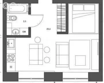 Дом в Никольское, улица Терешковой (47.3 м)