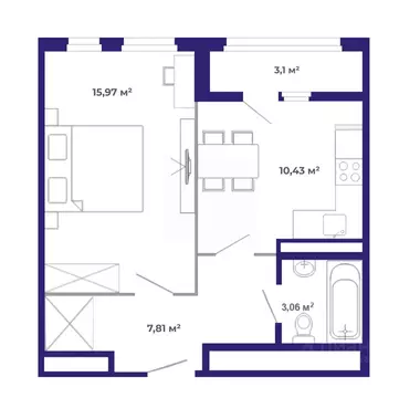 1-к кв. Иркутская область, Иркутский муниципальный округ, Маркова рп, ...