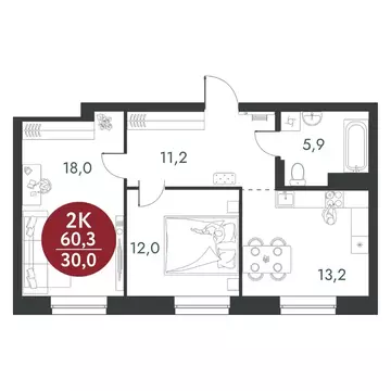 2-к кв. Новосибирская область, Новосибирск Скандинавские Кварталы ...