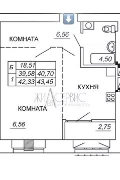 1-к кв. Омская область, Омск Привокзальный мкр, ул. Вокзальная, 24 ...