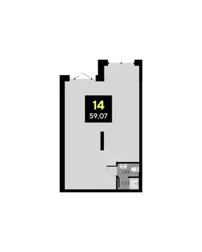 Помещение свободного назначения (59.07 м)