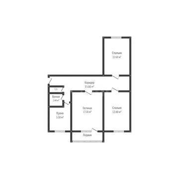 3-комнатная квартира: Керчь, улица Маршала Ерёменко, 38 (64.3 м)
