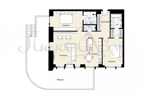 3-комнатная квартира: Москва, улица Братьев Фонченко, 1к4 (145.4 м)