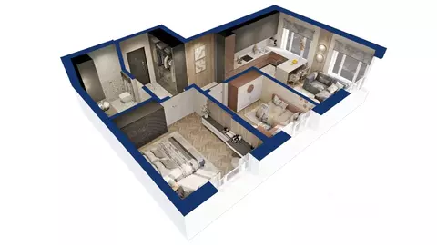 2-к кв. Башкортостан, Уфа Сипайловская ул., 31 (58.62 м)