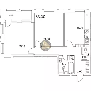 2-комнатная квартира: Санкт-Петербург, Планерная улица, 99 (83.2 м)