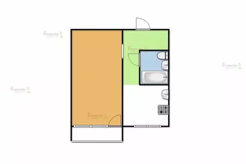 1-комнатная квартира: Екатеринбург, Байкальская улица, 46 (30.3 м)