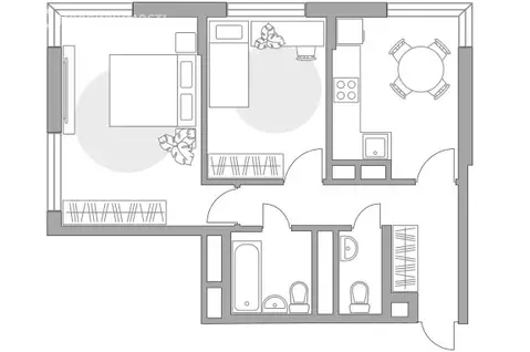 2-комнатная квартира: Мытищи, Тенистый бульвар, 9 (50.26 м)