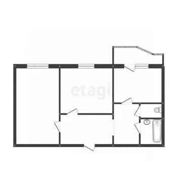 2-к кв. Костромская область, Кострома Малышково мкр, ул. Суслова, 18 ...