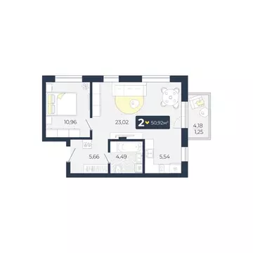 2-к кв. Красноярский край, Красноярск городской округ, пос. Солонцы, ...