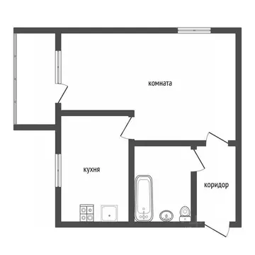1-к кв. Воронежская область, Воронеж Костромская ул., 12/2 (30.9 м)
