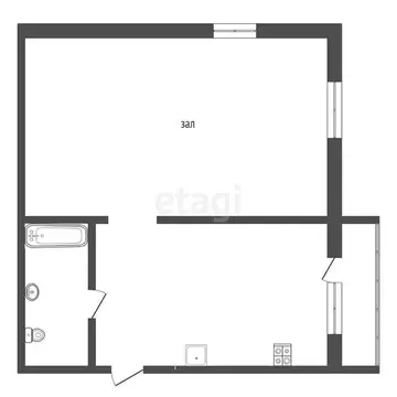 1-комнатная квартира: Белово, улица Ленина, 19 (35.3 м)