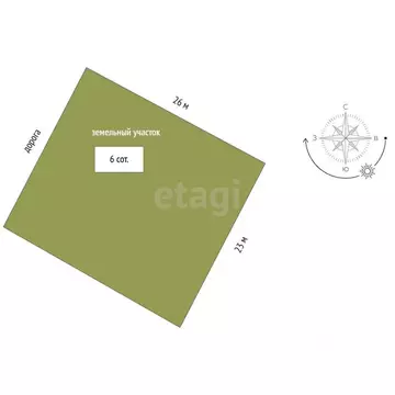 Участок в Воронежская область, Борисоглебск ул. Благовещенская, 2 (6.0 ...