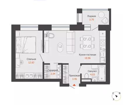 2-к кв. Кировская область, Киров Урванцево мкр, Знак жилой комплекс ...