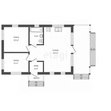 Дом в Москва пос. Дома отдыха Плесково, Плесково-ТСХА СНТ, 169 (60 м)