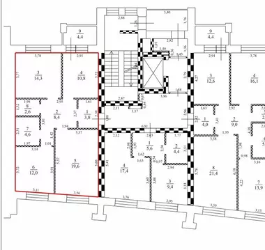 3-к кв. Омская область, Омск ул. Яковлева, 15 (76.1 м)