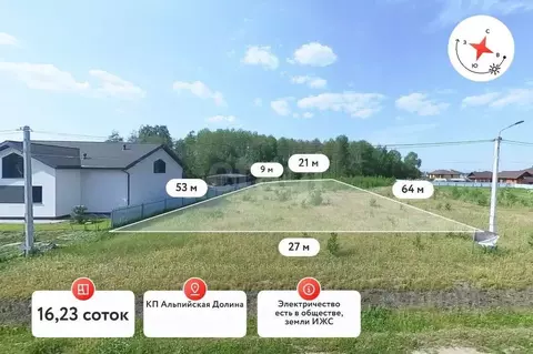 Участок в Тюменская область, Тюменский район, с. Кулига, Альпийская ...