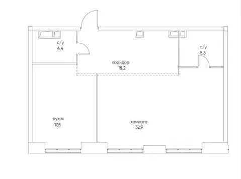 2-комнатная квартира: Москва, улица Нижние Мнёвники, 16к2 (75.7 м)