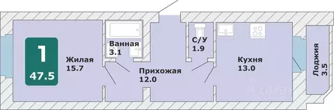 1-к кв. Чувашия, Чебоксары Новый Город мкр, Время жить жилой комплекс ...