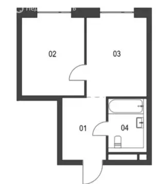 1-комнатная квартира: посёлок Марьино, жилой комплекс Детали (34.8 м)