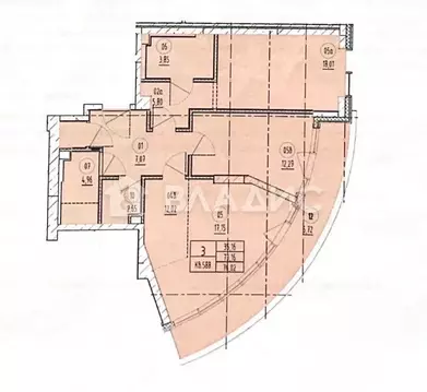 2-комнатная квартира: Москва, Ленинградское шоссе, 69к2 (72.8 м)