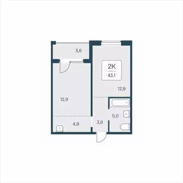 2-к кв. Новосибирская область, Новосибирск ул. Сибиряков-Гвардейцев, ...