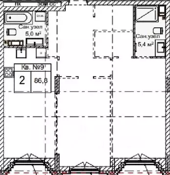 2-к кв. Нижегородская область, Нижний Новгород Огни Започаинья жилой ...