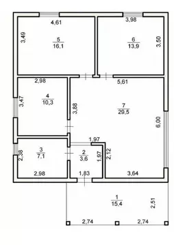 Дом в Костромская область, Костромской район, Бакшеевское с/пос, пос. ...