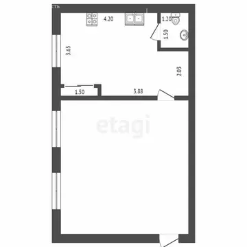 2-комнатная квартира: Ялуторовск, улица Ватутина, 1 (51 м)