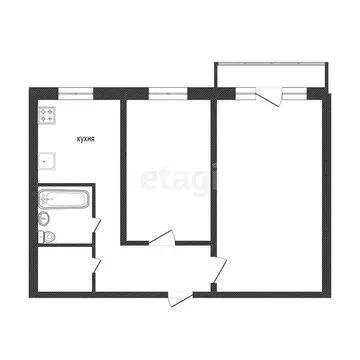 2-комнатная квартира: Златоуст, проспект имени Ю.А. Гагарина, 3-я ...