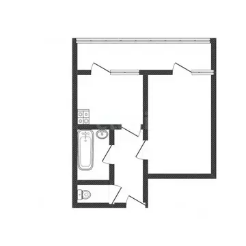 1-к кв. Белгородская область, Белгород бул. Юности, 33 (33.9 м)