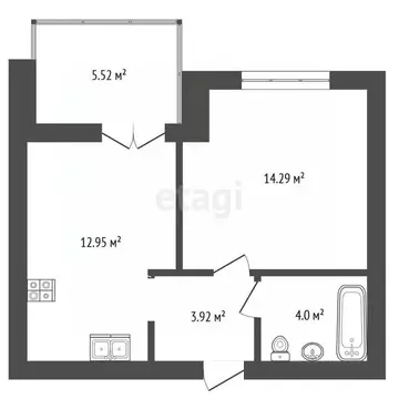 1-к кв. Ярославская область, Ярославль пос. Парижская Коммуна, ул. ...