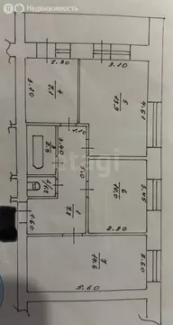 3-комнатная квартира: Ижевск, Литовская улица, 27А (58.7 м)