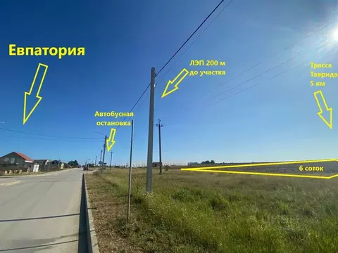 Участок в Крым, Евпатория Исмаил-Бей мкр, ул. 28 Августа (6.0 сот.)