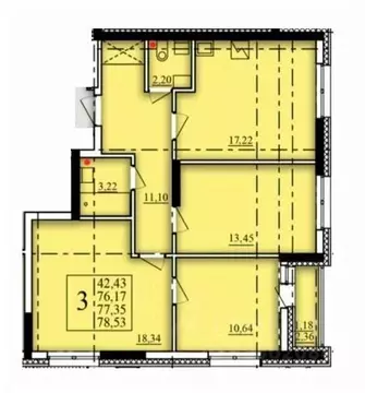 3-к кв. Башкортостан, Уфа Затон-Восточный жилрайон, Паруса жилой ...