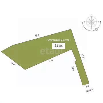 Участок в Ростовская область, Ростов-на-Дону Лермонтовская ул. (5.1 ...