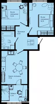 2-к кв. Ленинградская область, Коммунар г. Гатчинский муниципальный ...