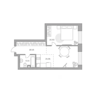 1-к кв. Москва Дубининская ул. (51.8 м)