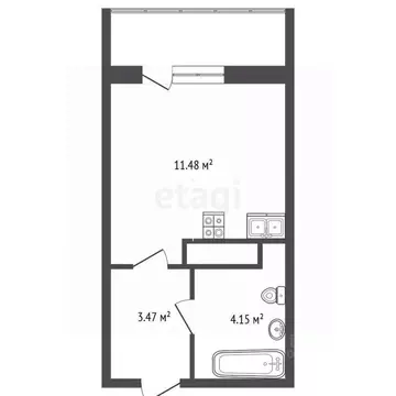 Студия Тюменская область, Тюмень ул. Александра Протозанова, 4 (22.0 ...