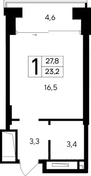 1-к кв. Крым, Евпатория Курортный кв-л,  (27.8 м)