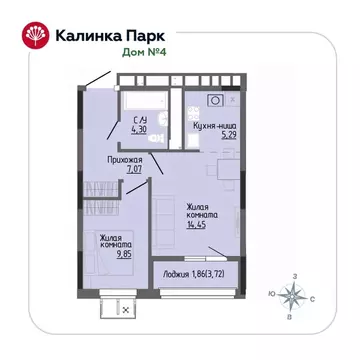 1-к кв. Удмуртия, Ижевск Восток-3 МОТ СНТ, 90 (42.82 м)
