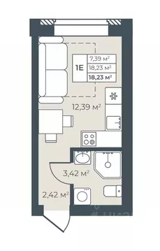 1-к кв. Воронежская область, Павловск ул. Свободы, 29 (18.23 м)