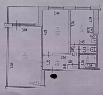 2-к кв. Алтайский край, Барнаул Взлетная ул., 32 (43.2 м)