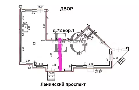 Помещение свободного назначения в Санкт-Петербург Ленинский просп., ...