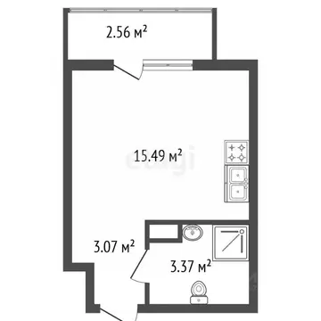 Студия Ленинградская область, Мурино Всеволожский район, просп. ...