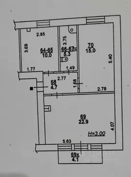 3-к кв. Ростовская область, Ростов-на-Дону Большая Садовая ул., 102 ...