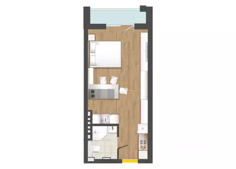 1-к кв. Калининградская область, Пионерский Советский пер., 1 (33.85 ...