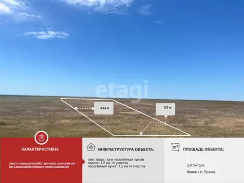 Участок в Крым, Сакский район, с. Охотниково  (292.0 сот.)